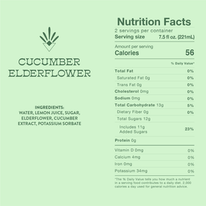 Root Elixirs Cucumber Elderflower